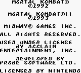 Mortal Kombat I & II (Japan) Title Screen